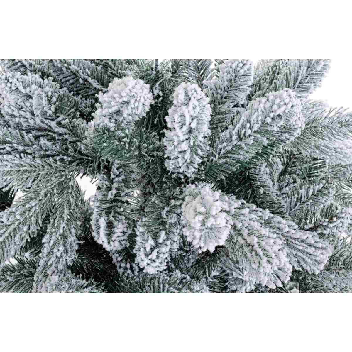 Albero di Natale 210 cm verdefiemme pendente innevato