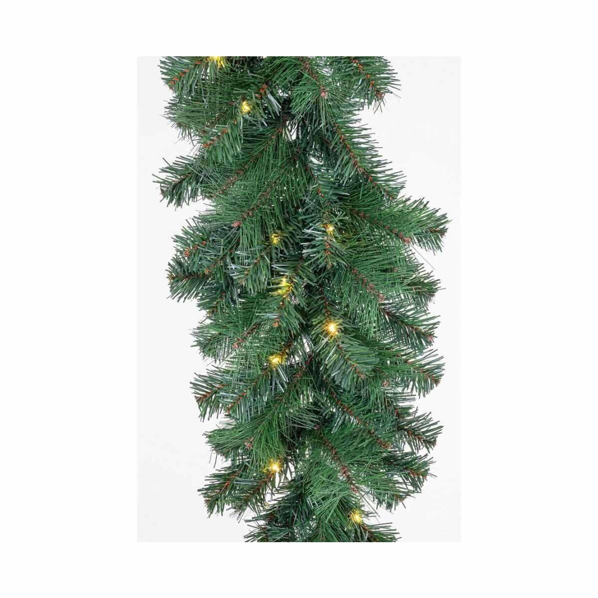 Ghirlanda natalizia verde thurn 50 led 270 cm