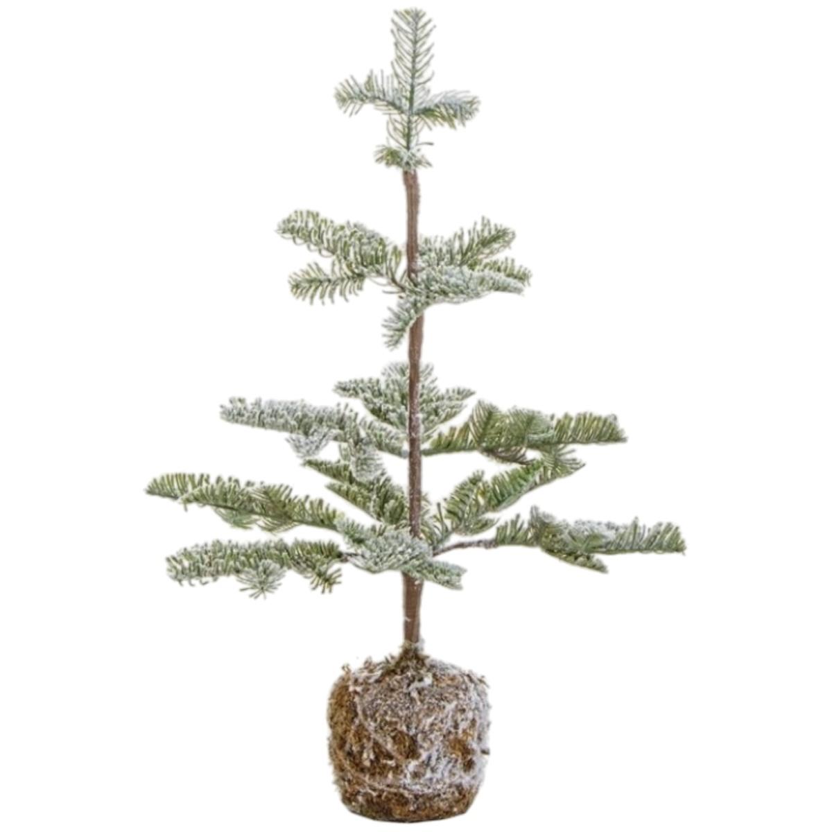 Albero di Natale 53 cm verde innevato peralba