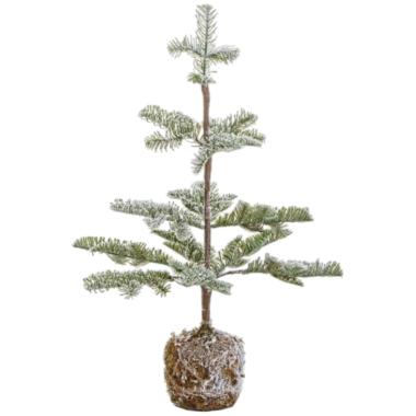 Albero di Natale 53 cm verde innevato peralba
