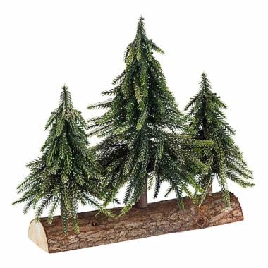Albero di Natale 30 cm tris cimone verde
