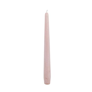 Candela conica rosa 25 cm
