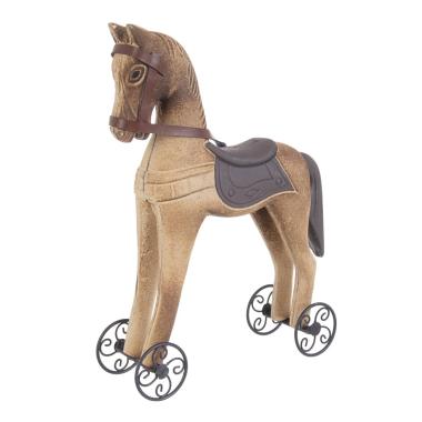 Cavallo dondolo legno modello a 22,5 x 7 x 30 cm
