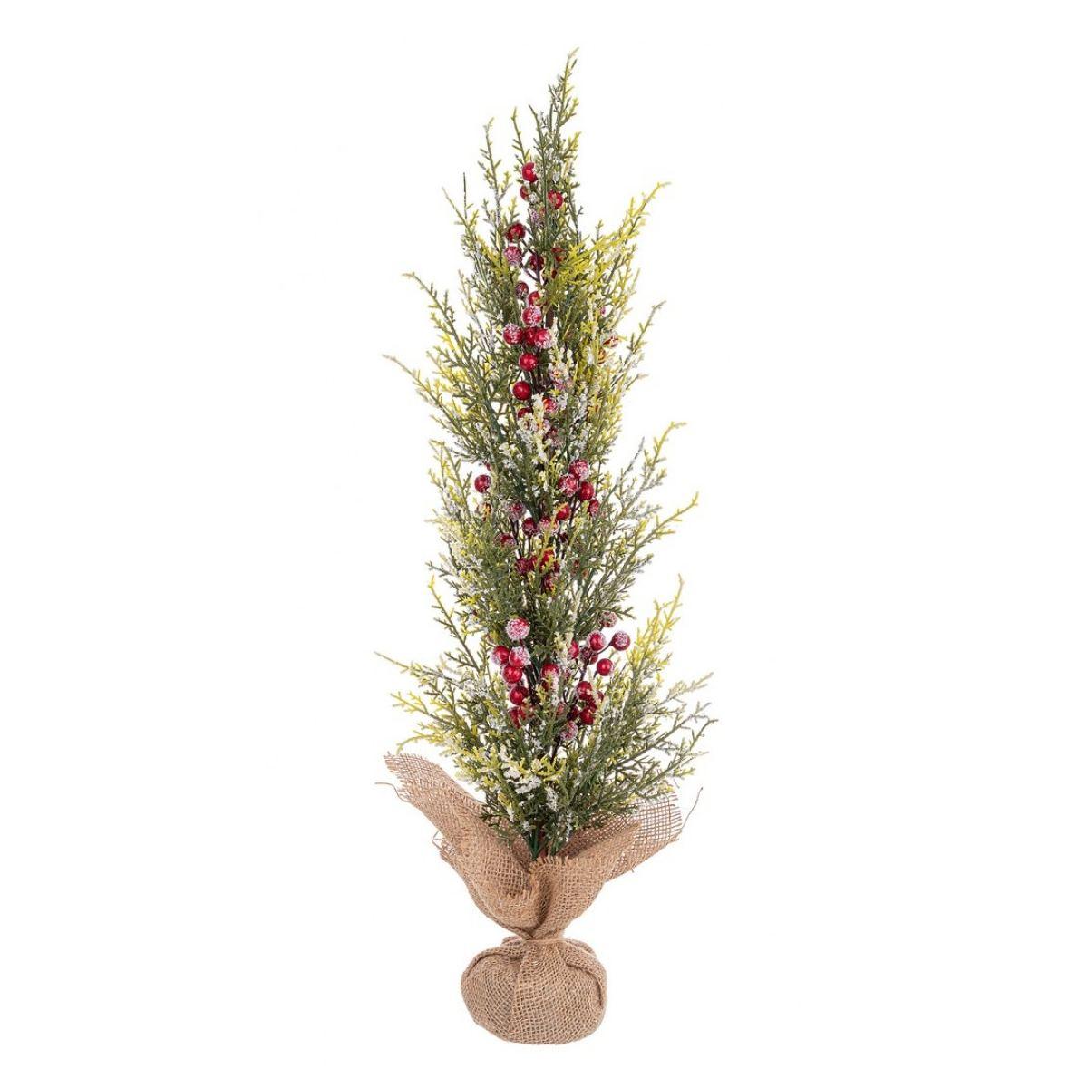 Albero di Natale 70 cm pino jaxon bacche rosso