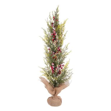 Albero di Natale 70 cm pino jaxon bacche rosso