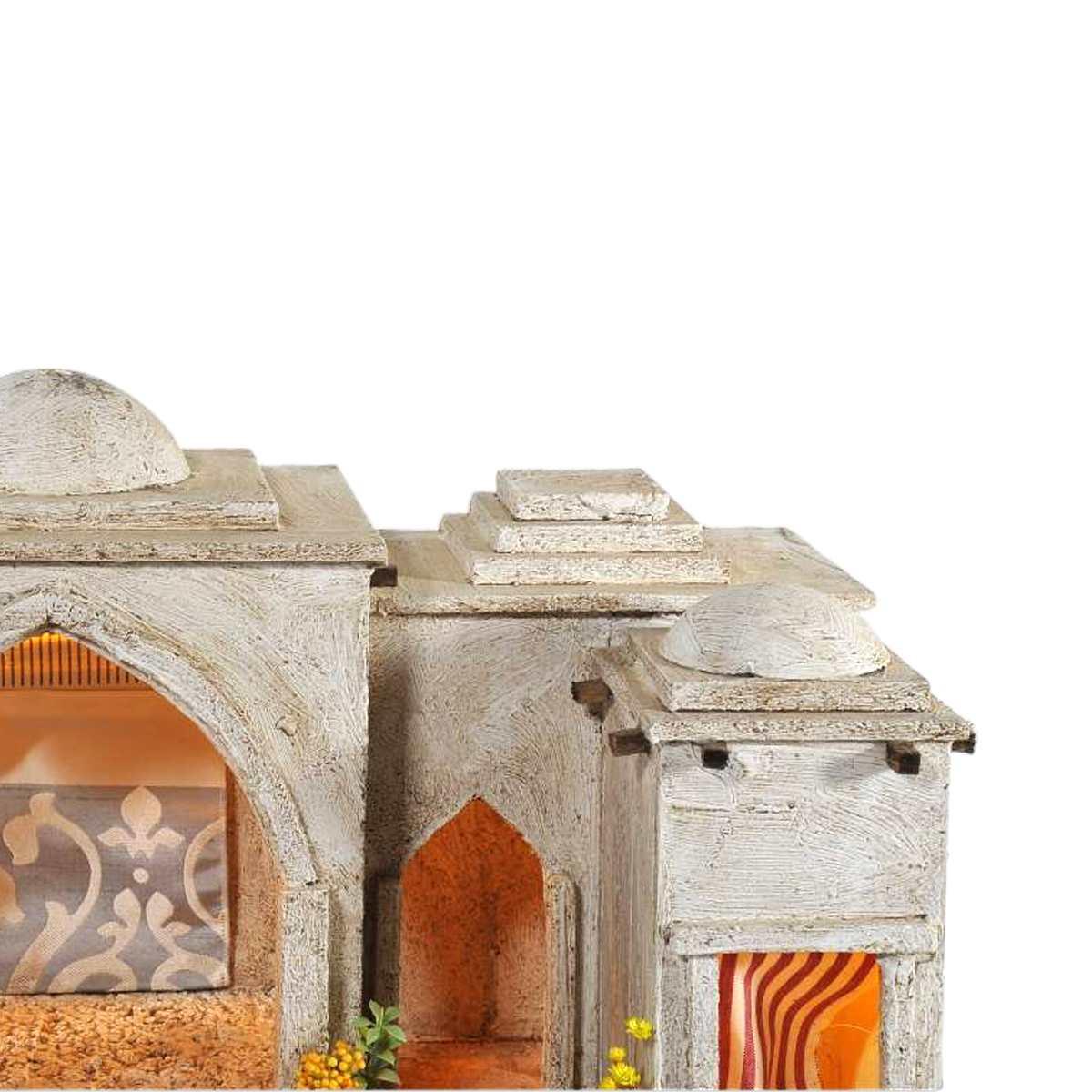 Diorama presepe luci minareto arabo pr77