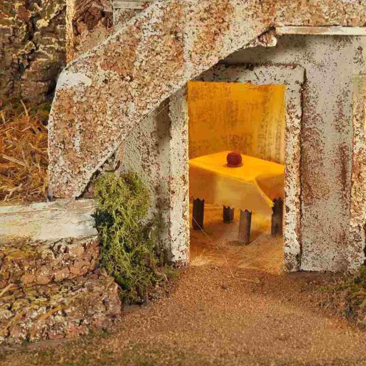 Diorama presepe luci fontana