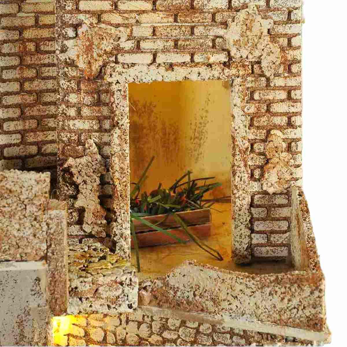 Diorama presepe luci fontana