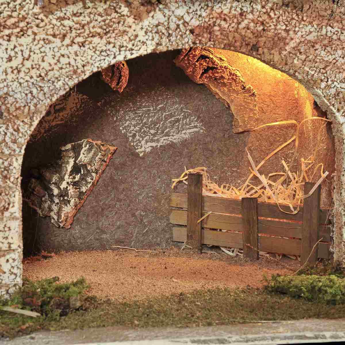 Capanna presepe luci