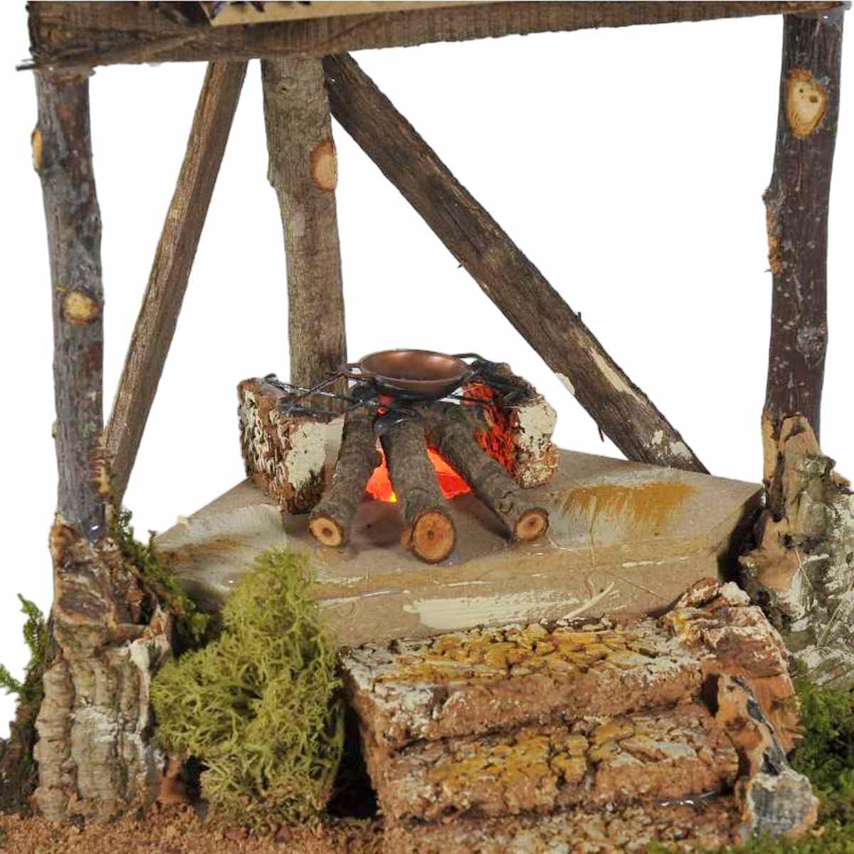 Fuoco presepe elettrico effetto fiamma luce fcm11