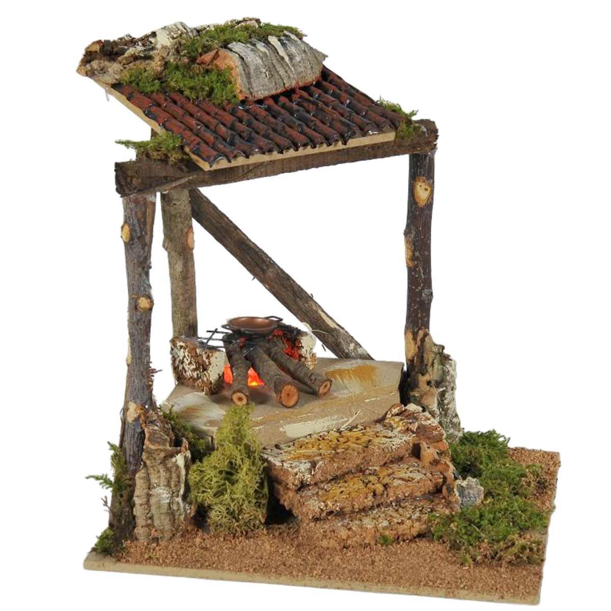 Fuoco presepe elettrico effetto fiamma luce fcm11