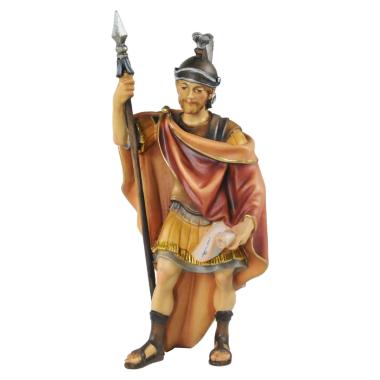 Statua presepe 15 cm scultura in legno soldato romano picca