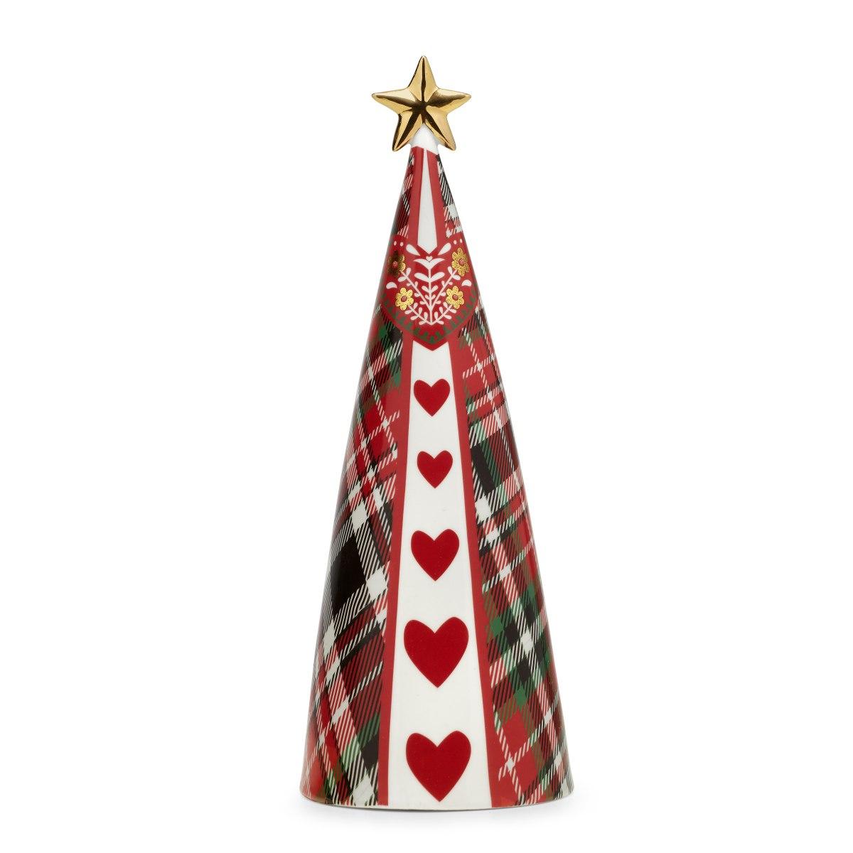 Albero di Natale 31 cm burlesque porcellana
