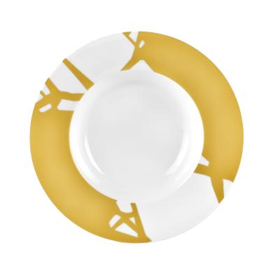 Piatti Tavola Set pz.6 Tavola Porcellana Fade Fondo cm.Ø23 Graphique |Fade