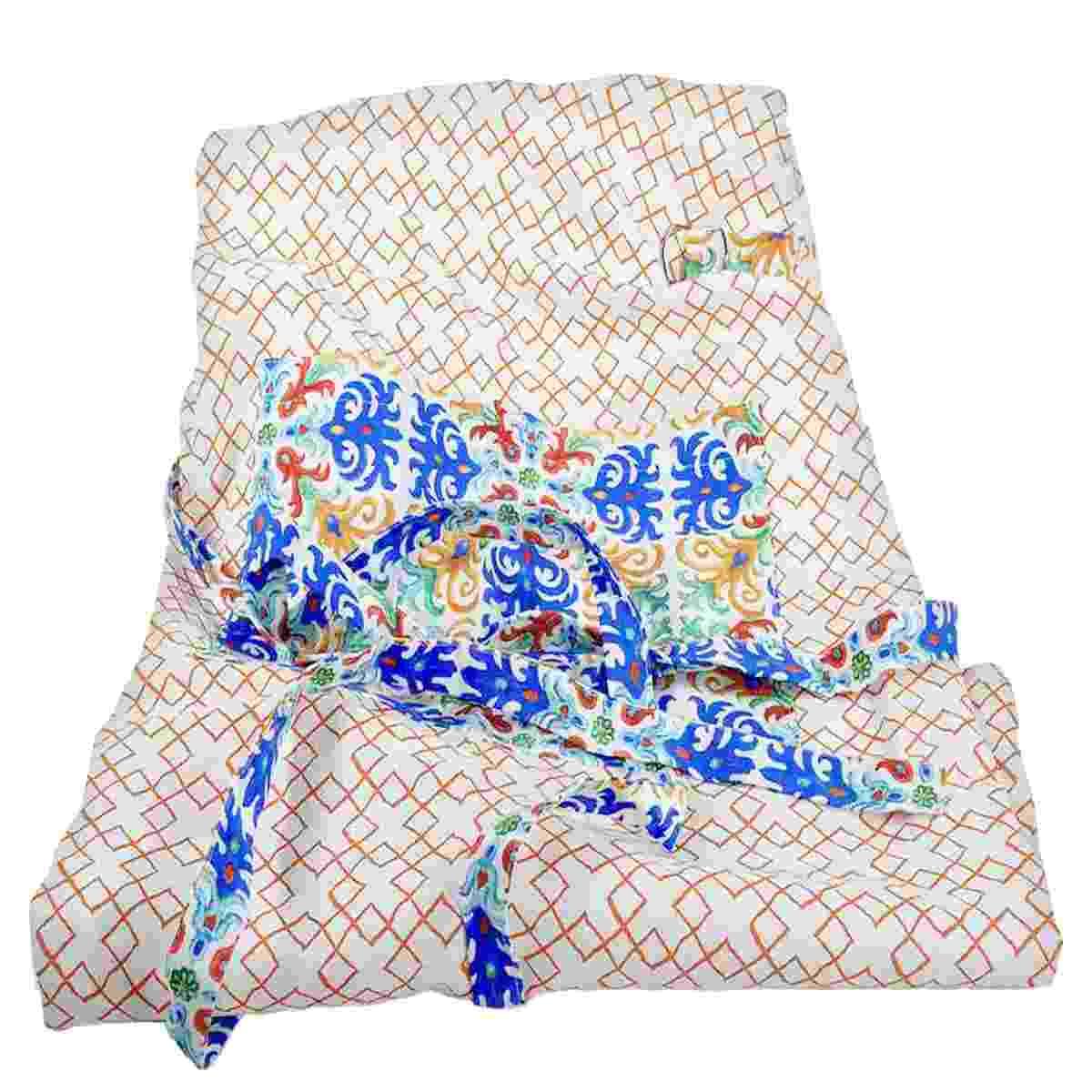 Grembiule cotone rombi 80 x 85 cm