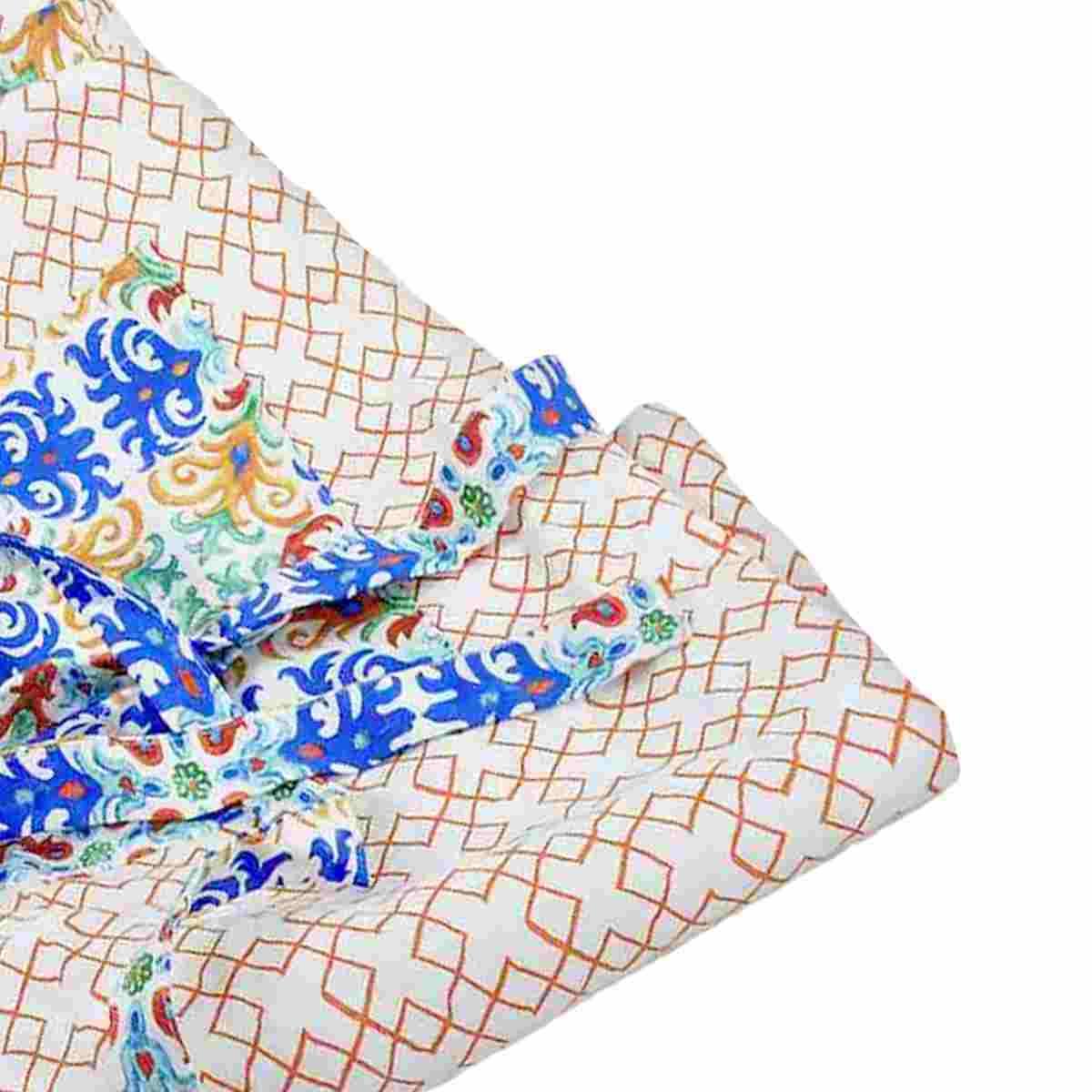 Grembiule cotone rombi 80 x 85 cm