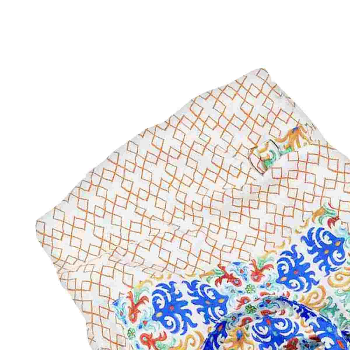 Grembiule cotone rombi 80 x 85 cm