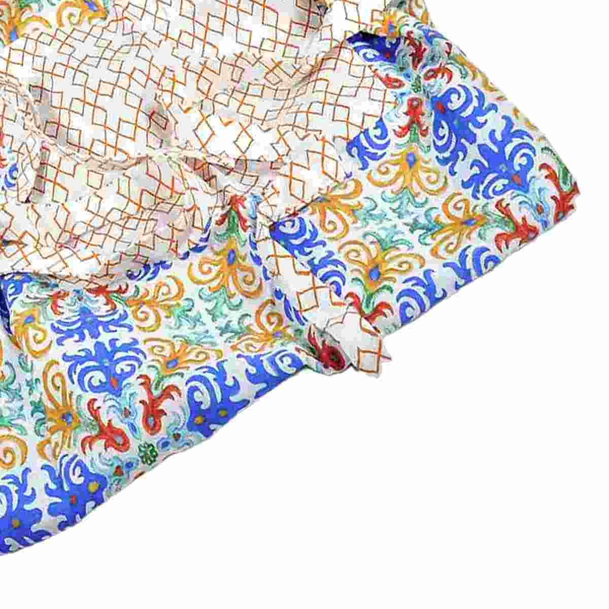 Grembiule cotone fantasia capri 80 x 85 cm