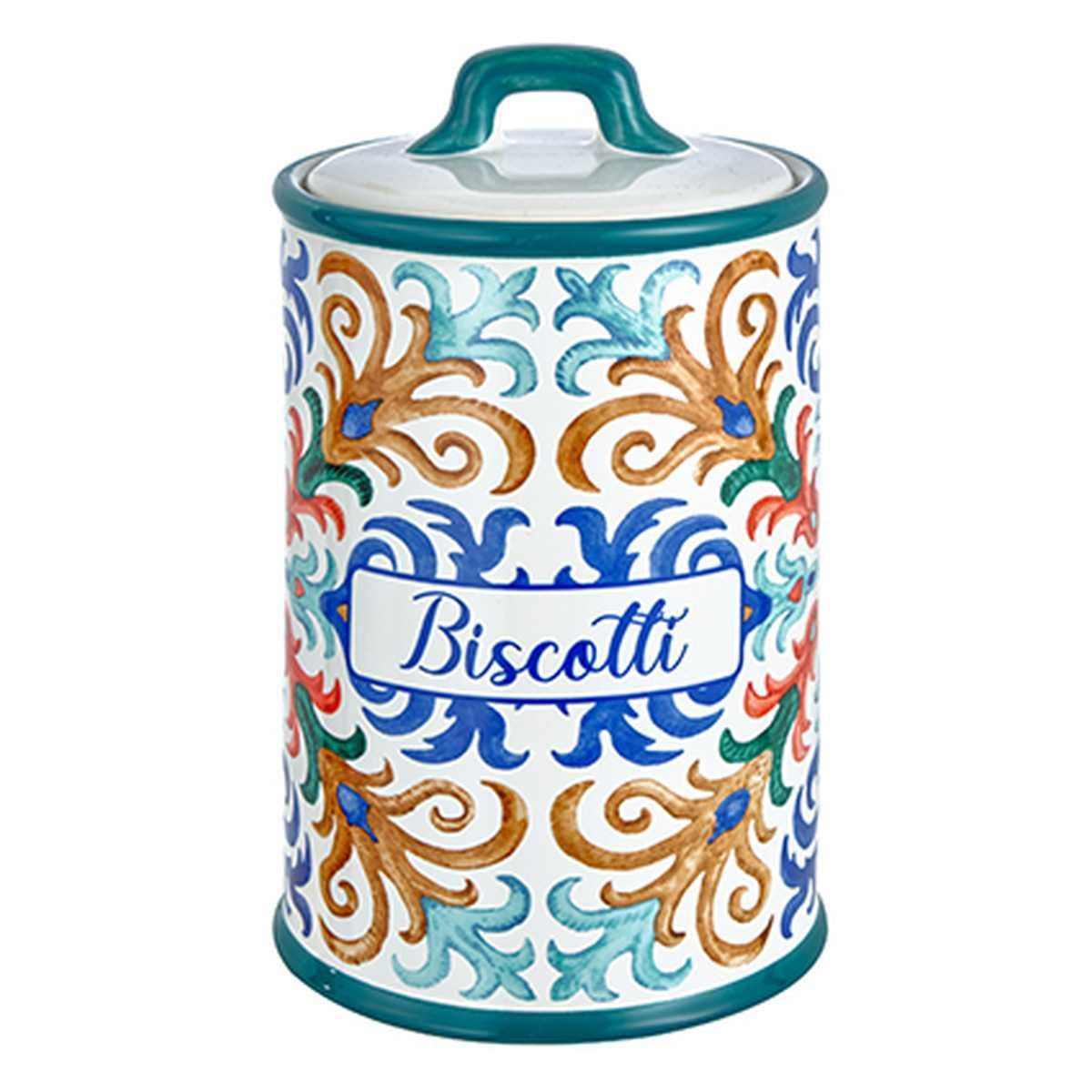 Biscottiera Ceramica Stoneware Capri cm.Ø13xh21 | Montemaggi