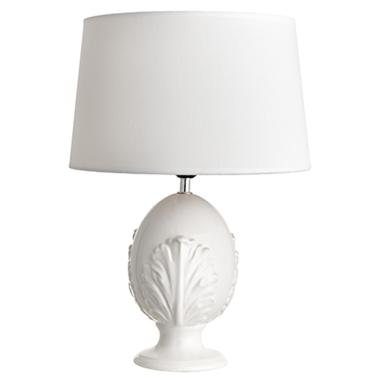 Lampada tavolo ceramica pumo bianco 30 x 45 cm