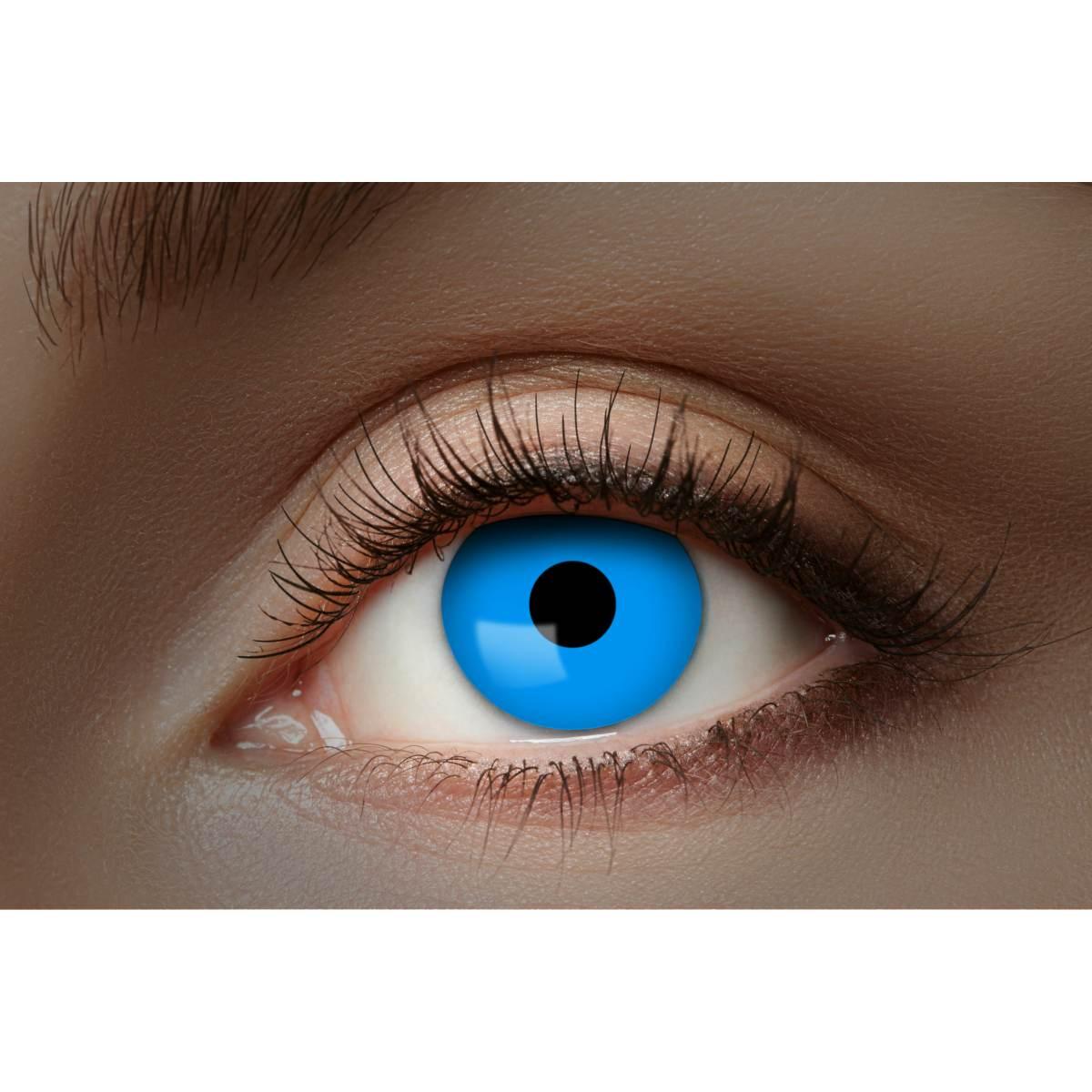 Lenti contatto mensili uv flash blue nero modello a