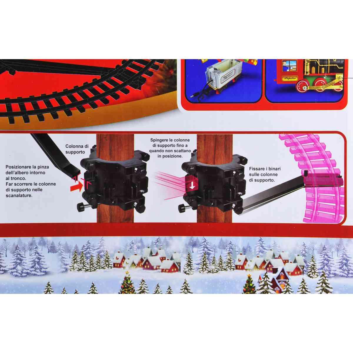Gioco pista treno in movimento luce suoni Set 31 pz