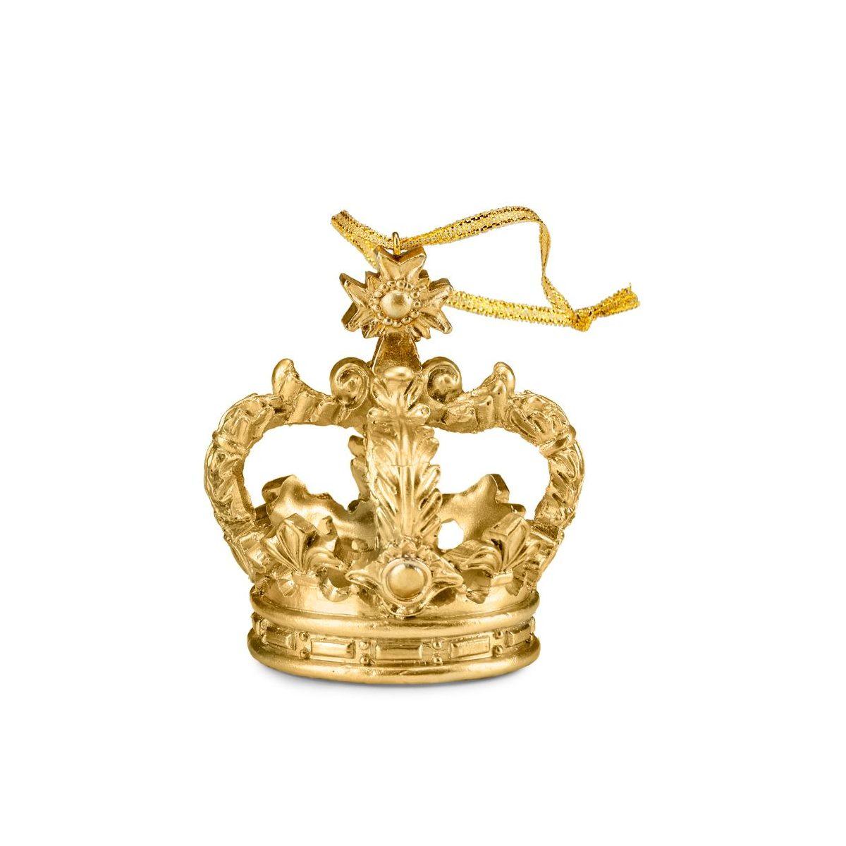 Corona natalizia oro da appendere Ø 6,5 cm