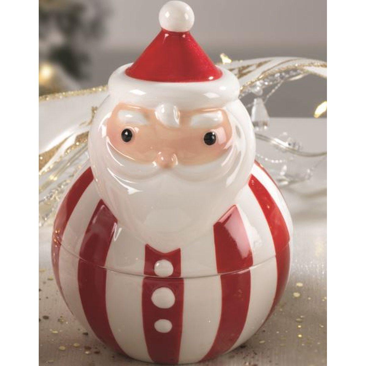 Barattolo natale ceramica babbo natale Ø 10 cm