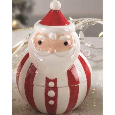 Barattolo natale ceramica babbo natale Ø 10 cm