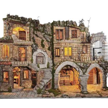 Paesaggio presepe luci maxi 2 moduli ambientazioni
