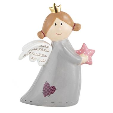 Angelo ceramica abito grigio stellina 21 cm