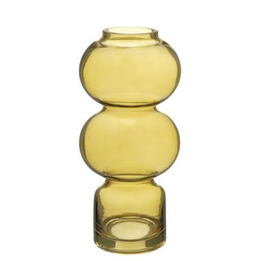 Vaso vetro sagomato ambra 12 x 26,5 cm