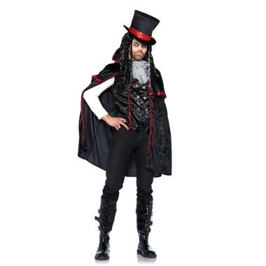 Costume vampiro giacca mantello collarino
