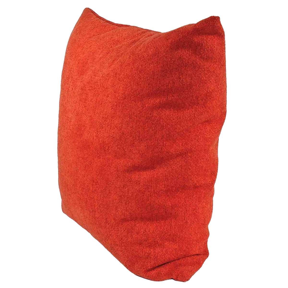 Cuscino arredo bouclè rosso 53 x 53 x 22 cm
