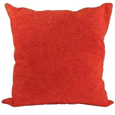 Cuscino arredo bouclè rosso 53 x 53 x 22 cm