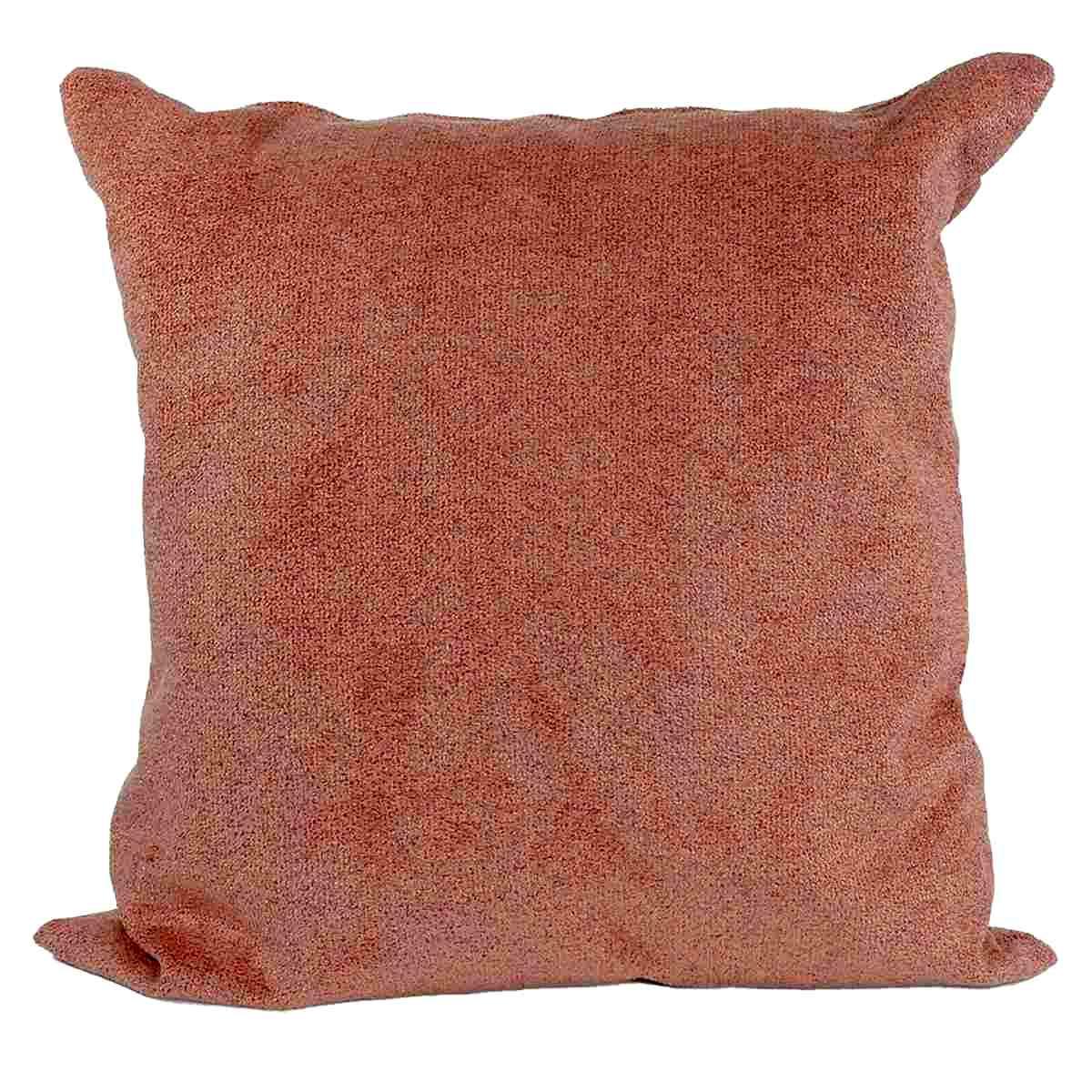 Cuscino arredo bouclè rosa antico 53 x 53 x 22 cm