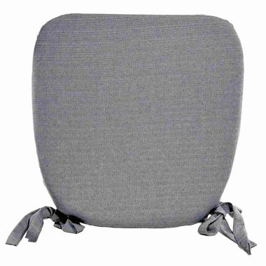 Cuscino sedia sagomato flò grigio 40 x 39 x 5 cm
