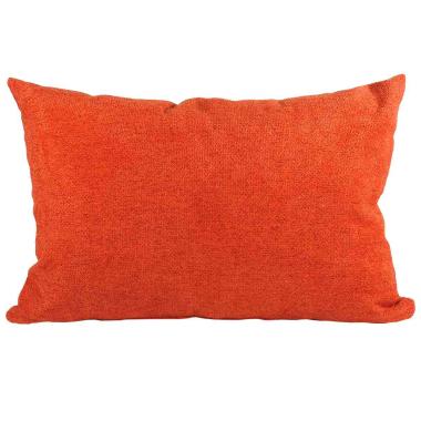 Cuscino arredo bouclè rosso 40 x 60 x 20 cm