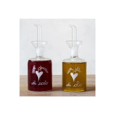 Menage Vetro Olio e Aceto Simple Day Set pz.2 | Simple