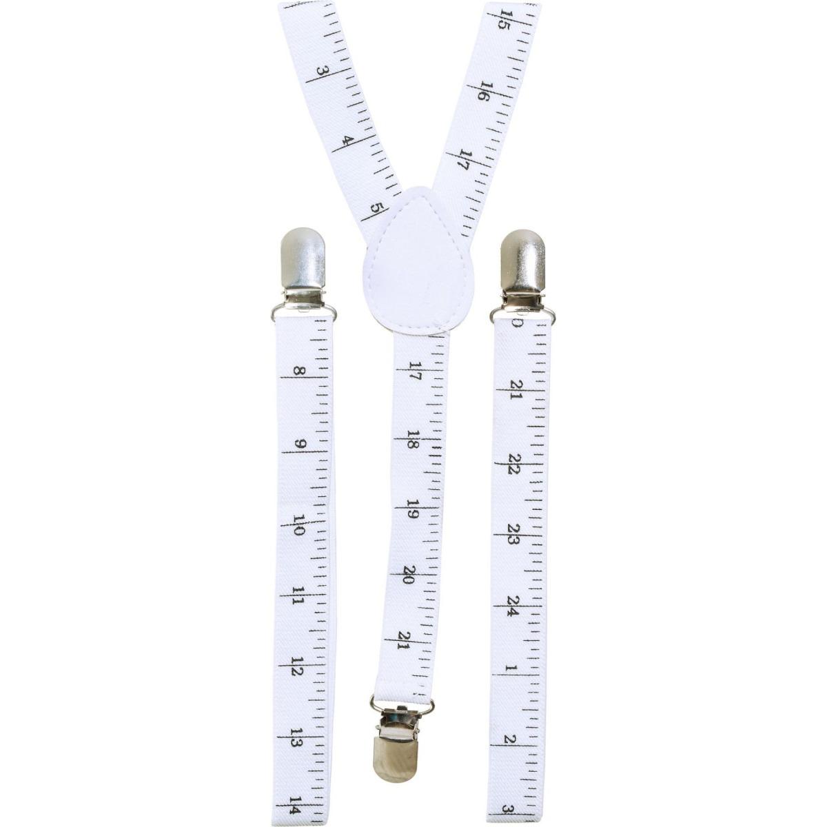 Bretelle elasticizzate bianche metro