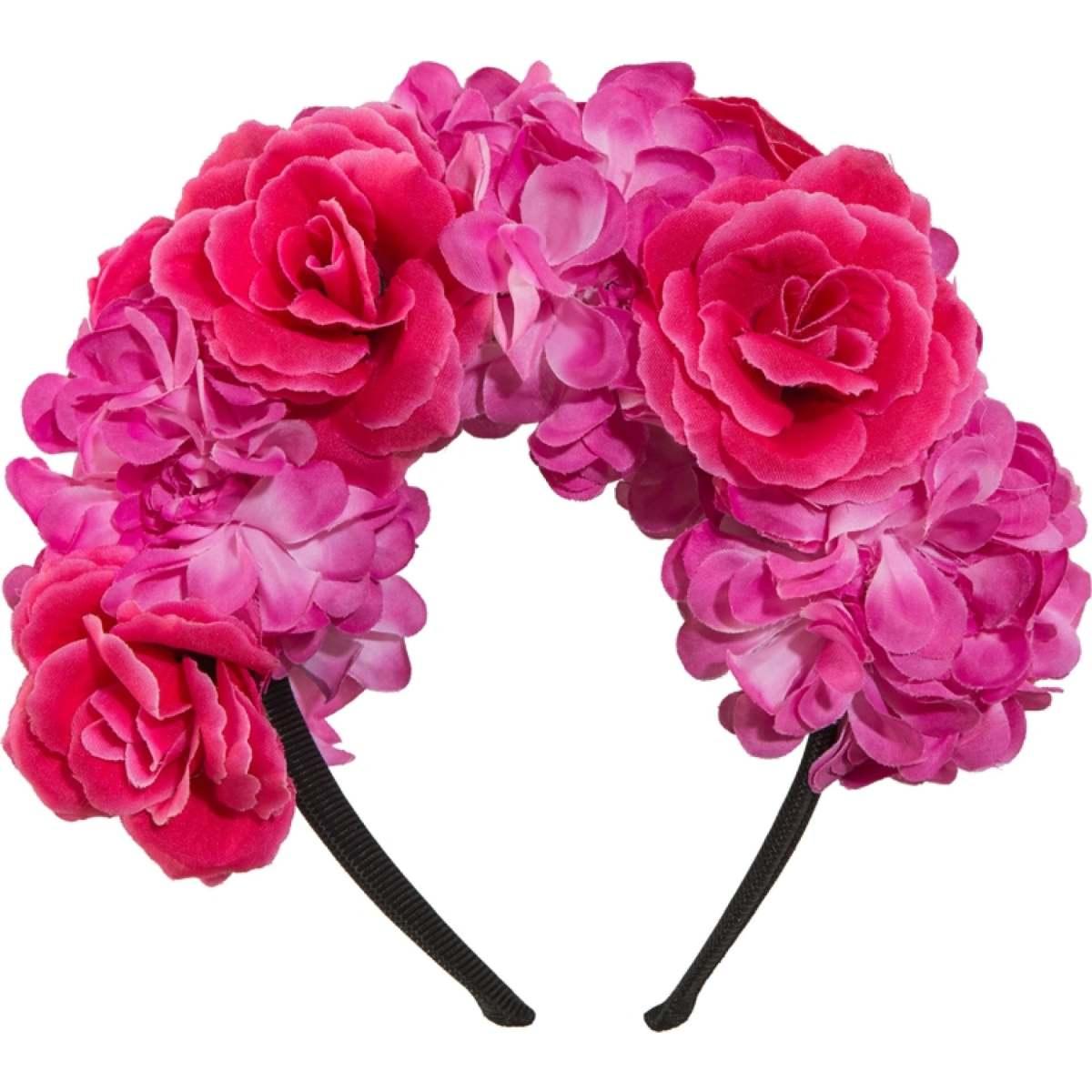 Cerchietto fiori rosa