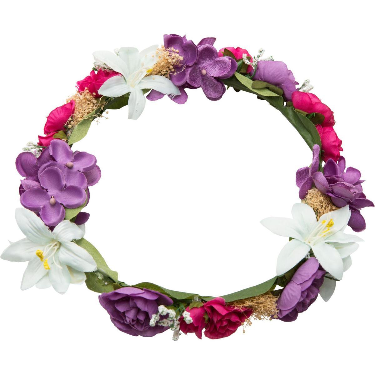 Corona fiori multicolor