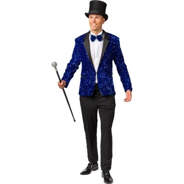 Giacca blu paillettes