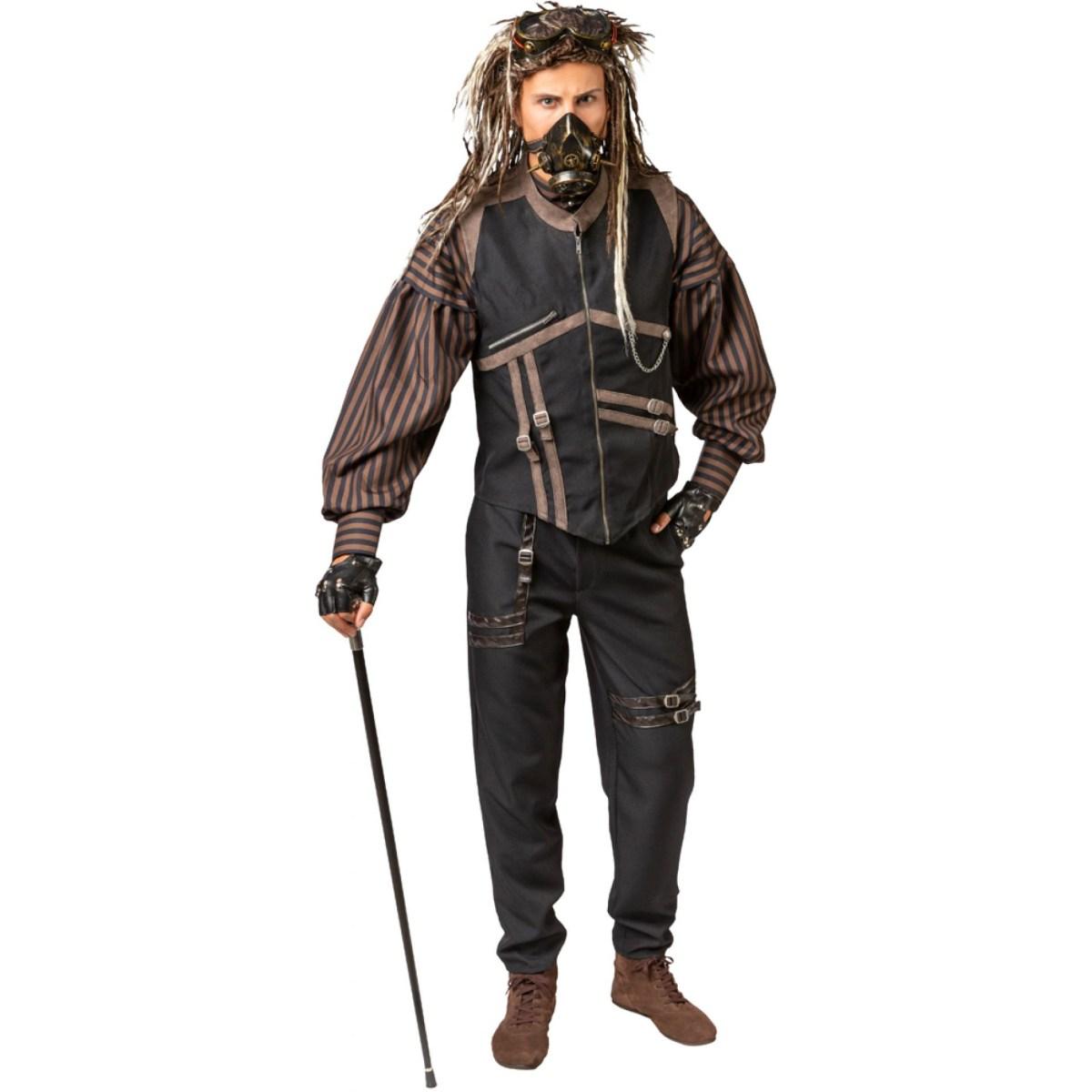 Camicia steampunk righe modello a