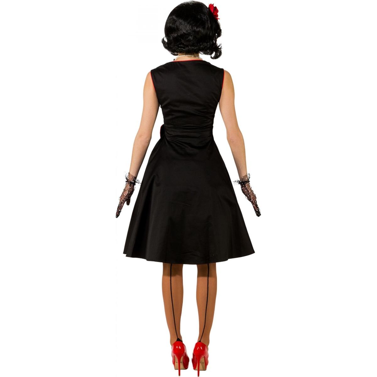 Costume anni 50 nero fiocco