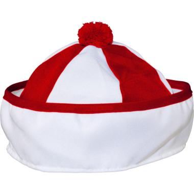 Cappello marinaio bianco rosso