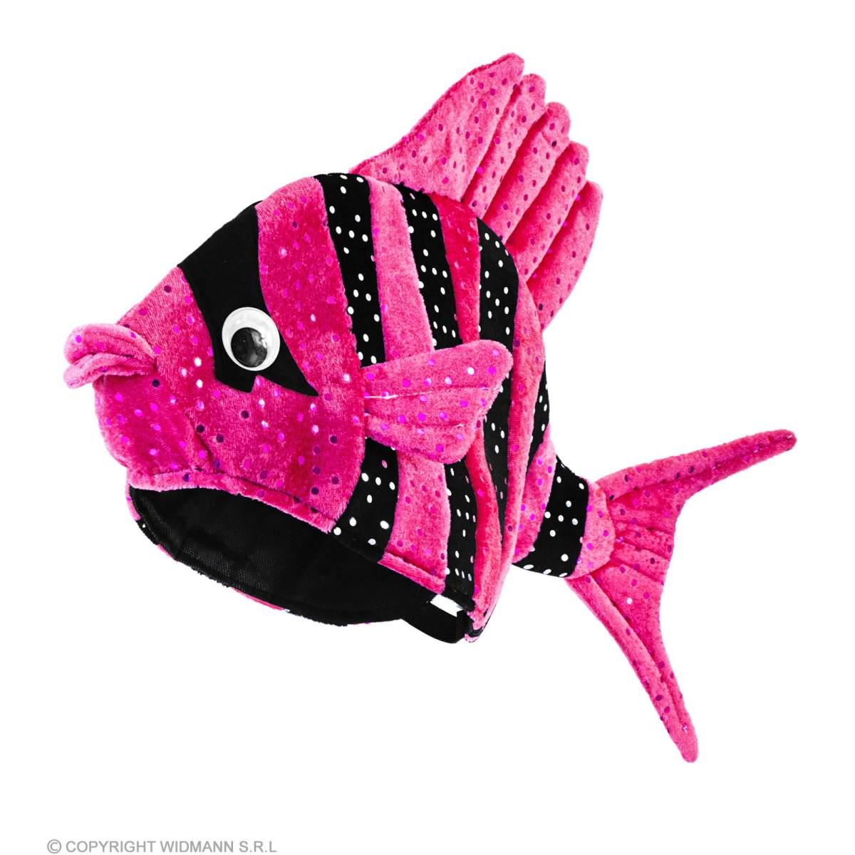 Cappello pesce tropicale rosa