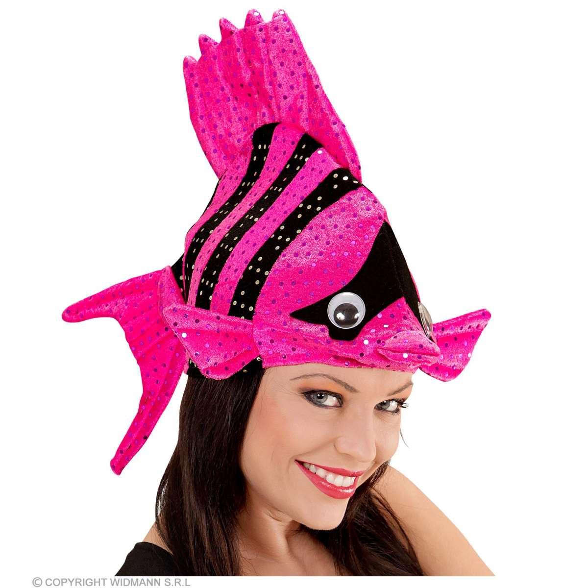 Cappello pesce tropicale rosa