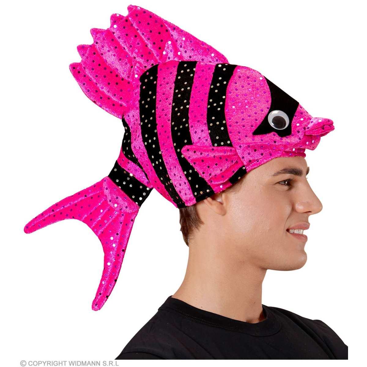 Cappello pesce tropicale rosa