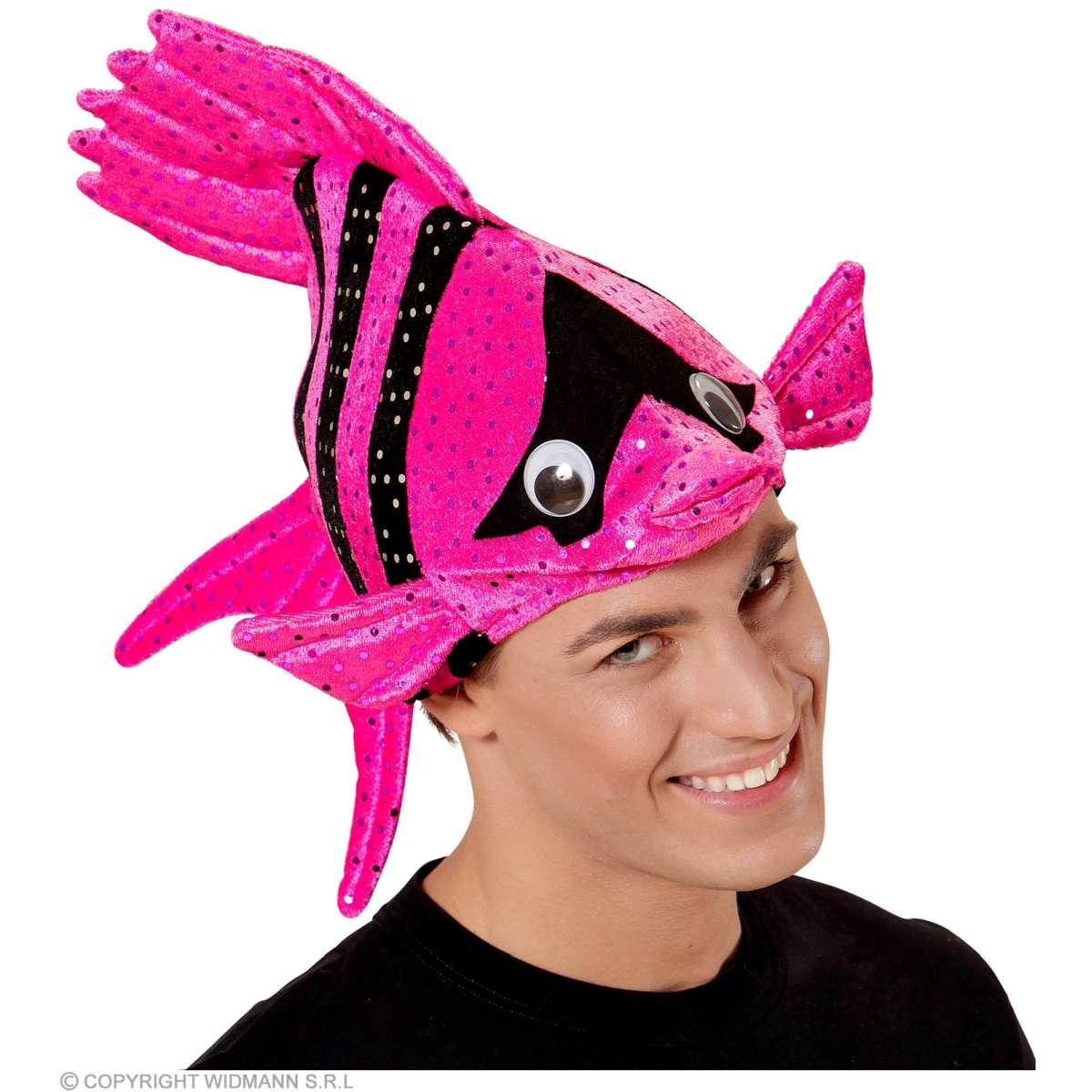 Cappello pesce tropicale rosa